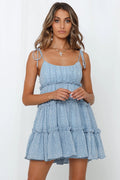 Holiday Print Strap Dress Bohemian Seaside Beach Dress